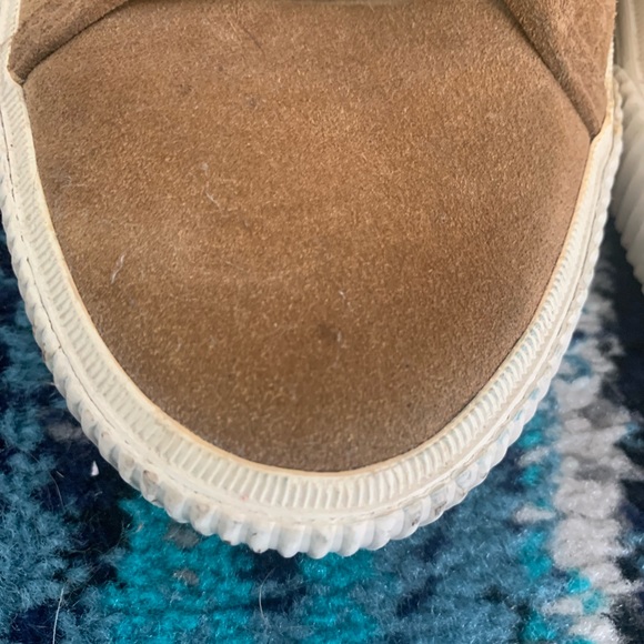 Frye Yellowish Brown Low Suede Shoe - Picture 4 of 8